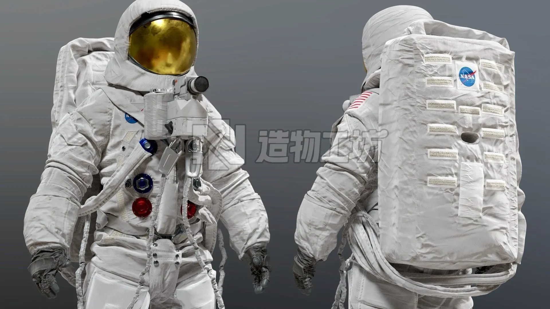 SPACESUIT Moon APOLLO 11 3D model
