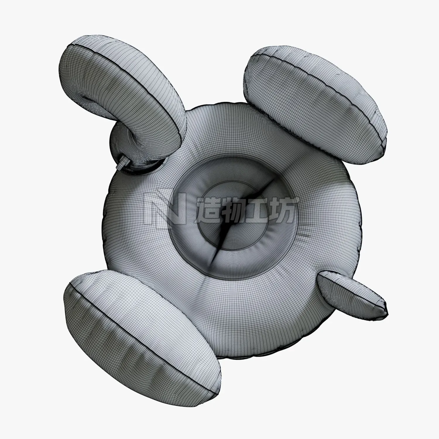 Flamingo pool toy 3D model