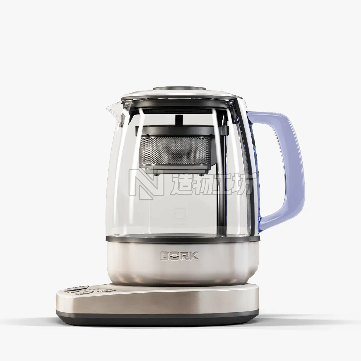 Bork K810 electric kettle Low-poly 3D model