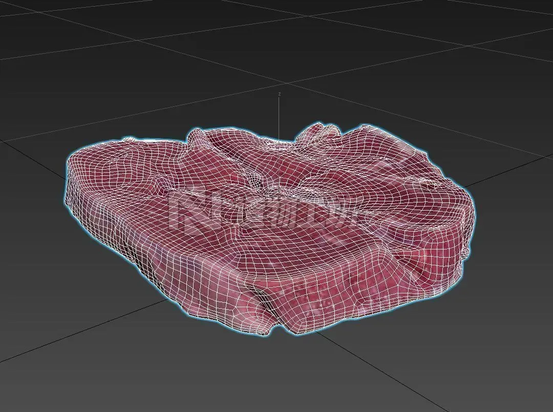 Steak - low poly meat meat 3D model