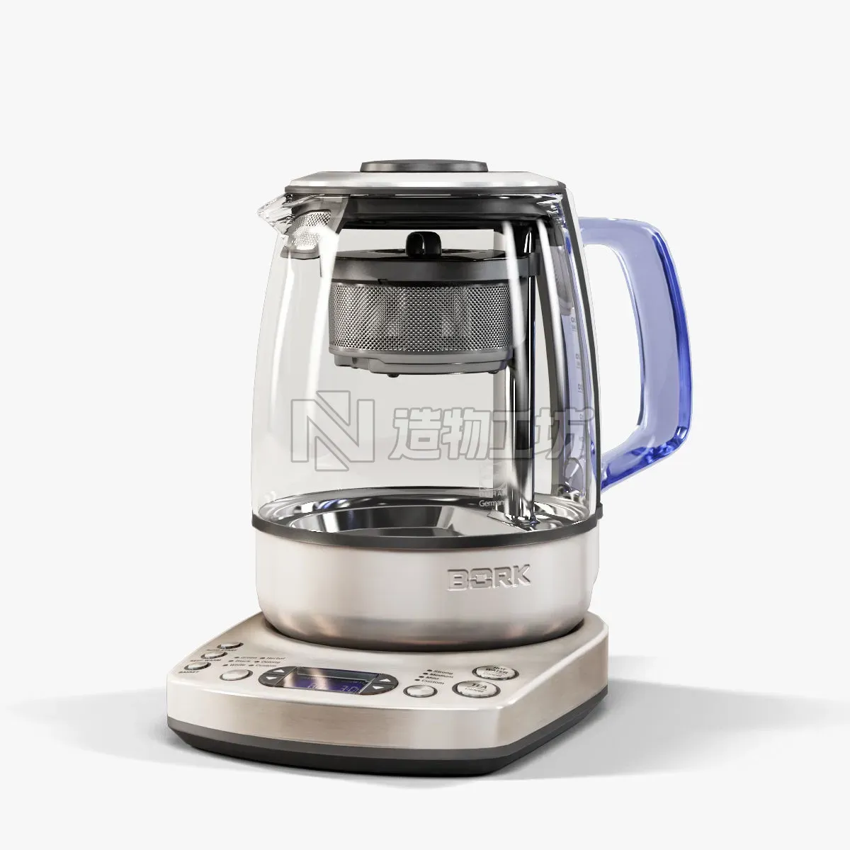 Bork K810 electric kettle Low-poly 3D model