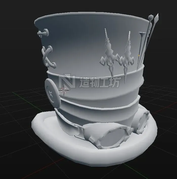 Mad Hatters Hat Low-poly 3D model