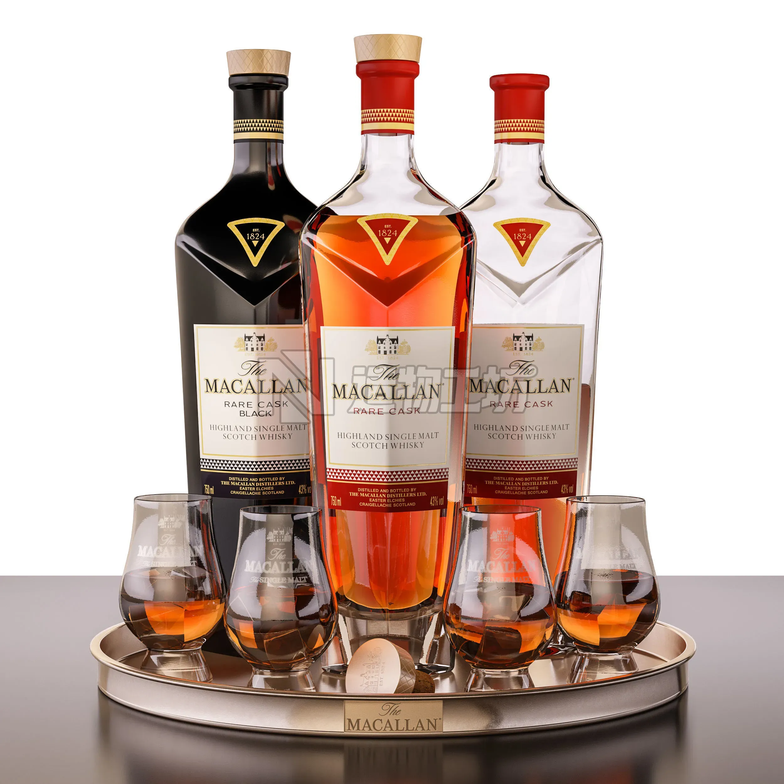 Macallan rare cask 3D model