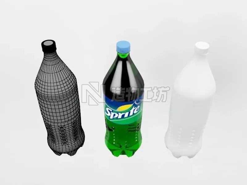 sprite bottle 3D model