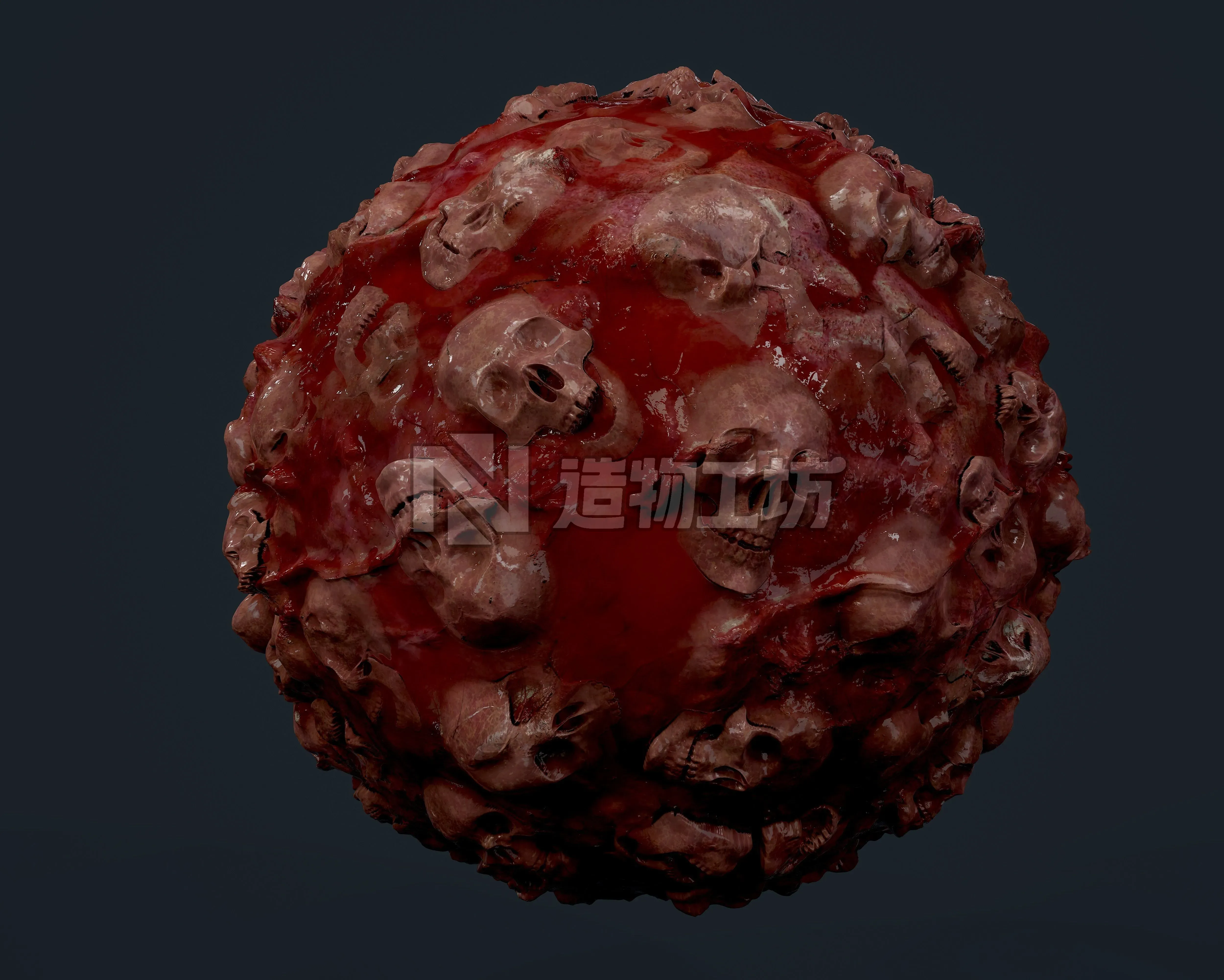 Skulls Bones Seamless PBR Texture 19 Texture