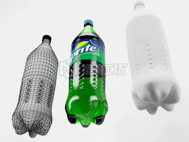 sprite bottle 3D model