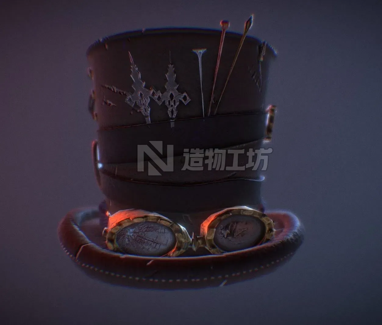 Mad Hatters Hat Low-poly 3D model