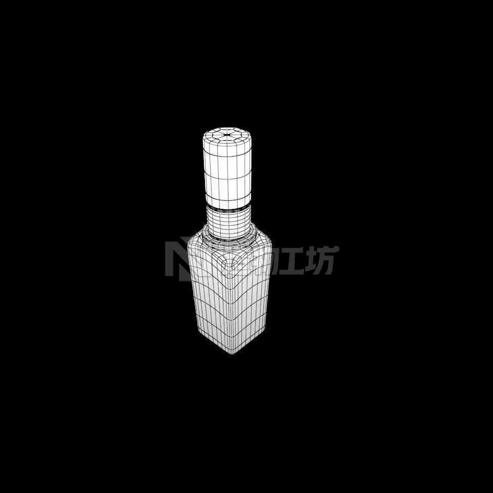 bottlec Low-poly 3D model