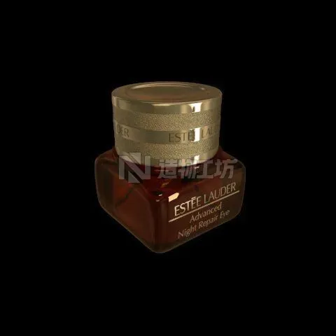 face cream bottle Low-poly 3D model
