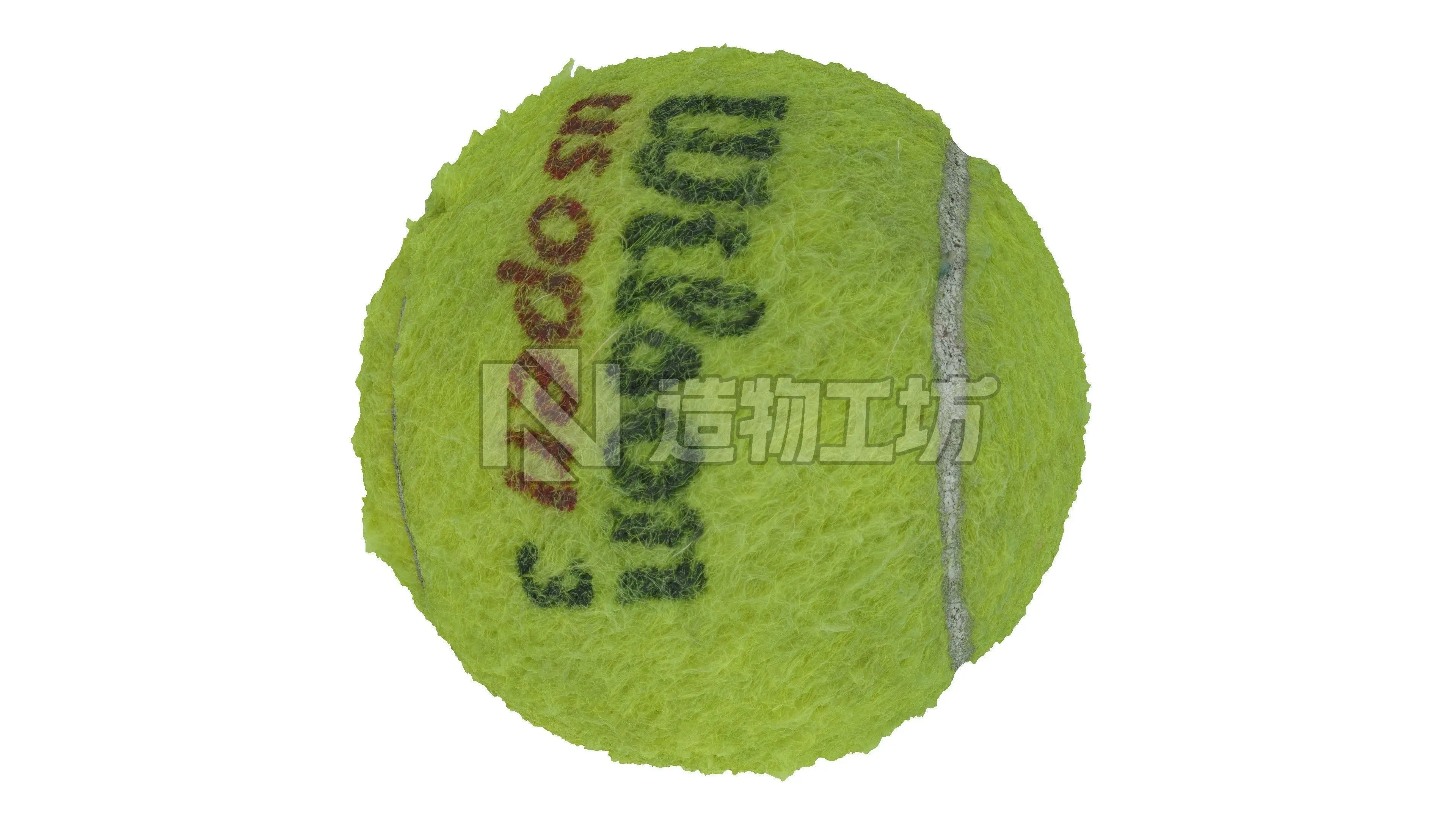 Realistic - Tennis Ball Low-poly 3D model