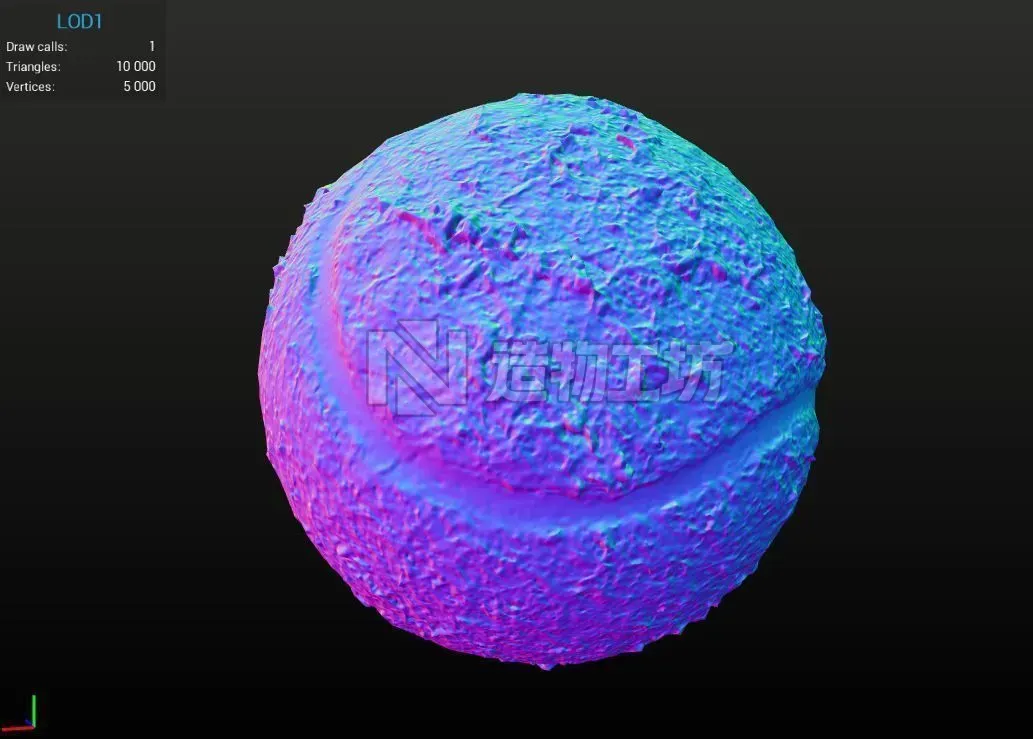 Realistic - Tennis Ball Low-poly 3D model