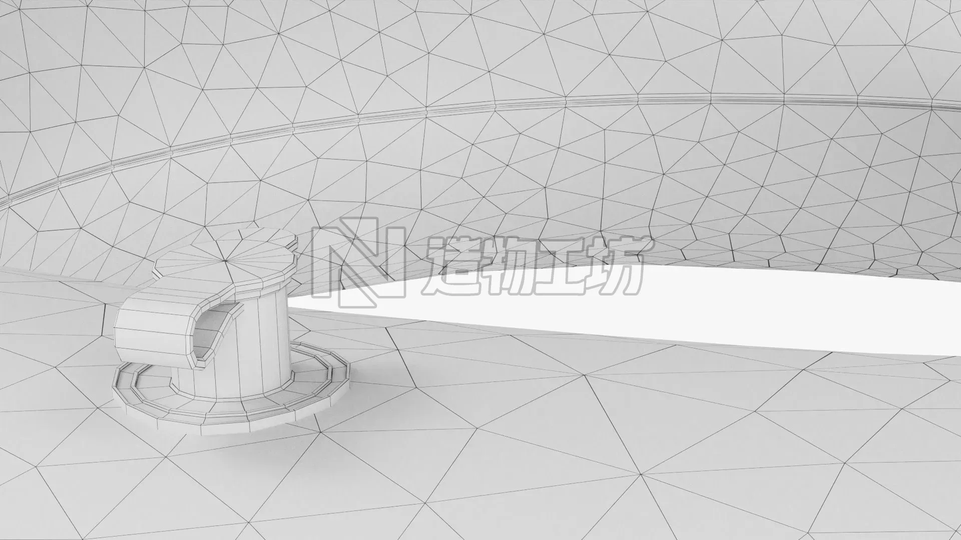 Inflatable Pool Float Ring PBR Low-poly 3D model