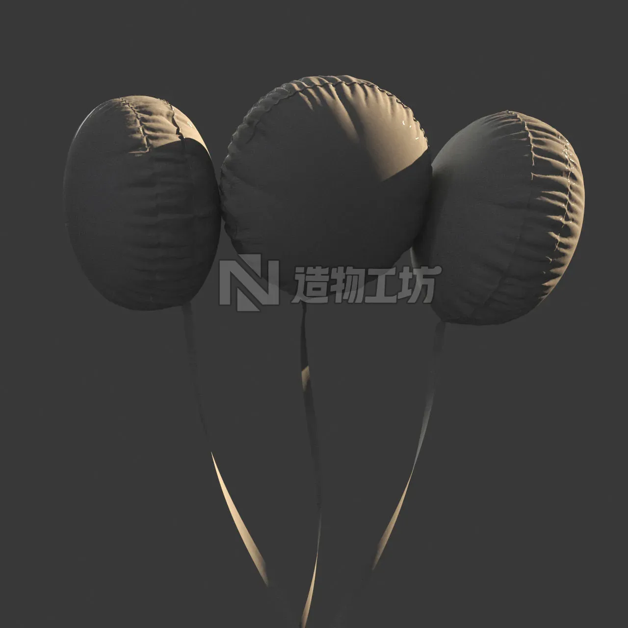 Balloon colorful Free 3D model