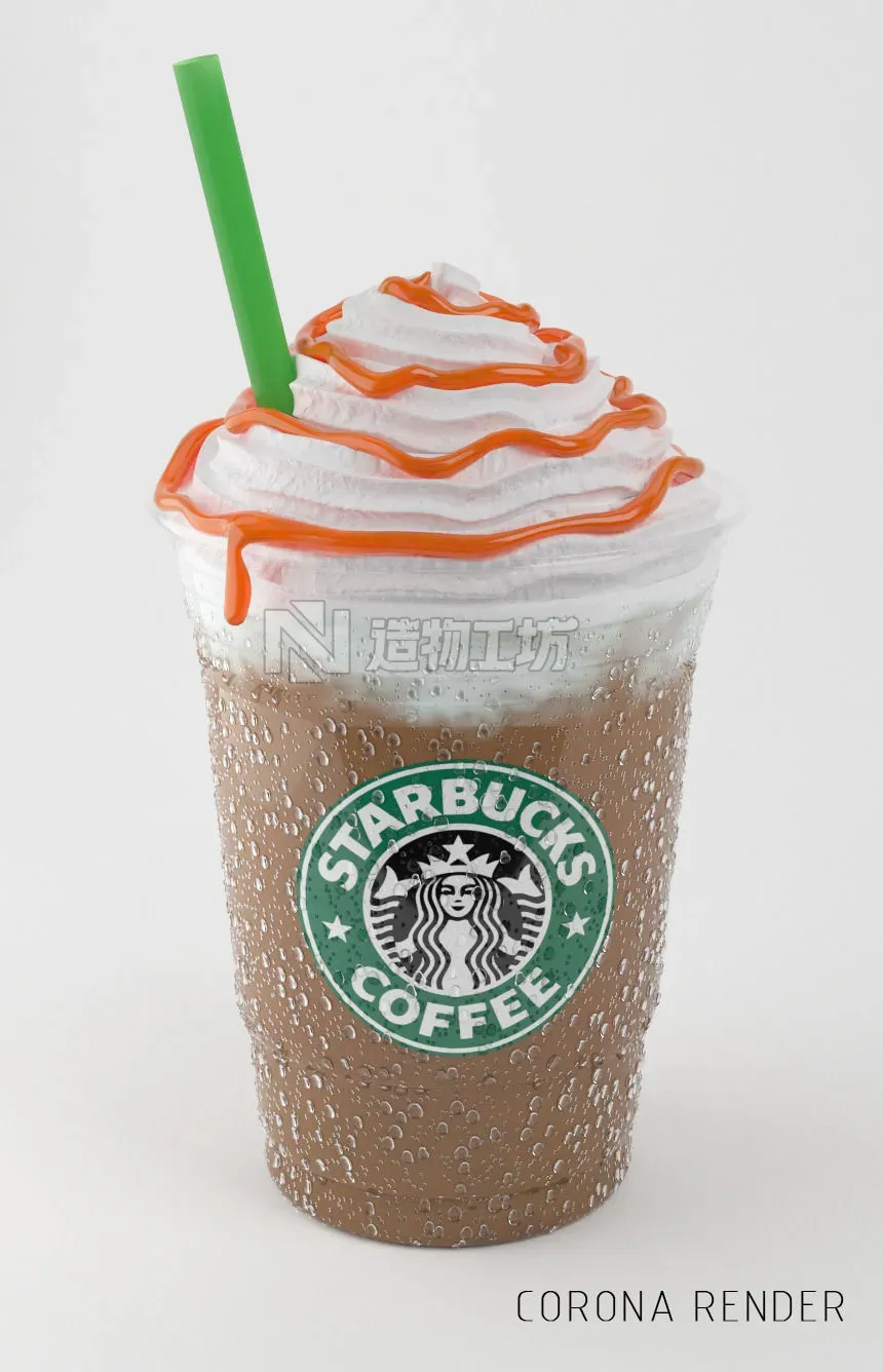 Frappuccino Caramel 3D model