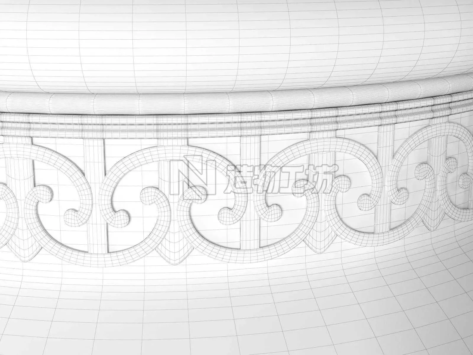Luxury Powder Room Accessories 3D model