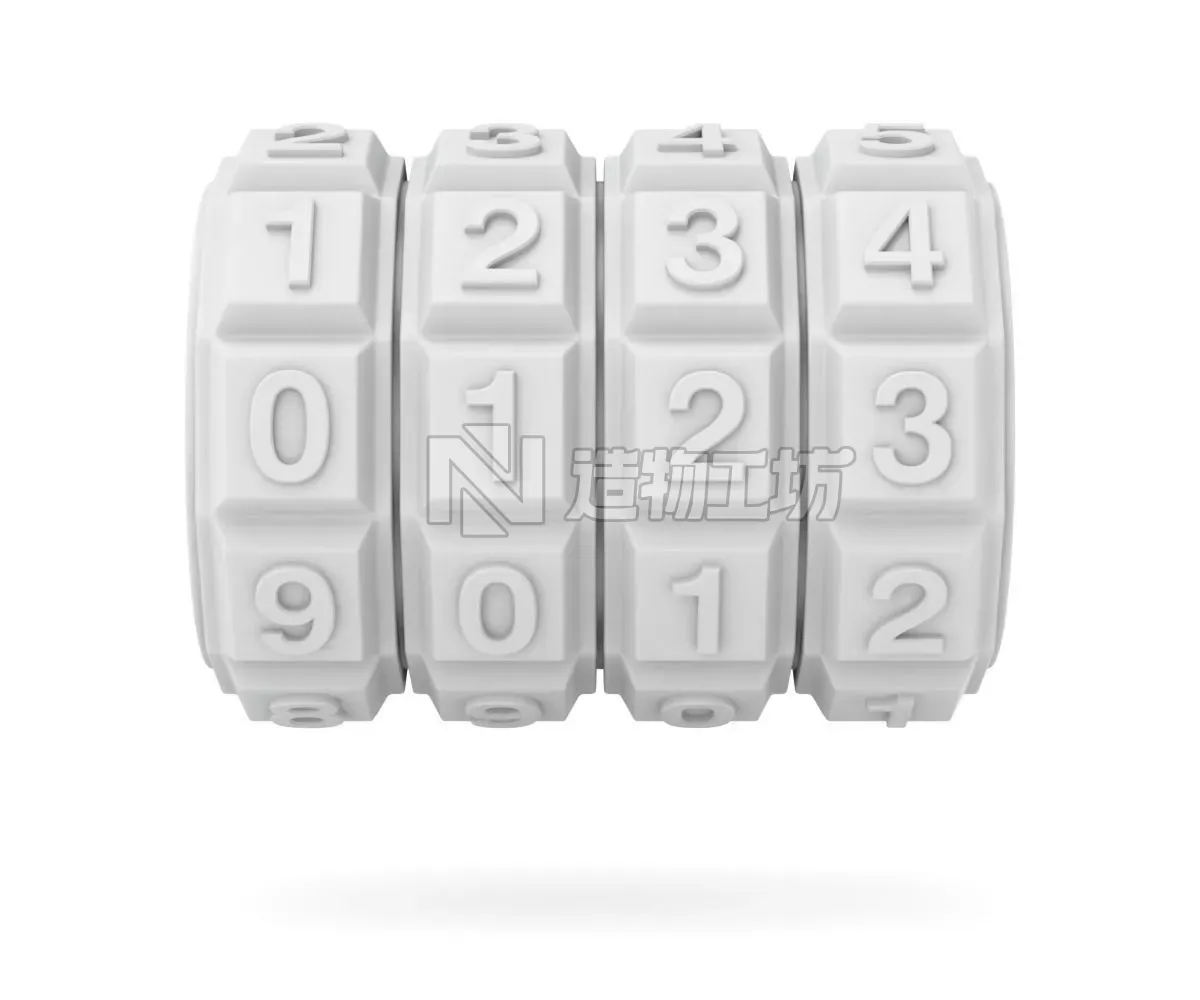 Combination Code Mechanism 3D model