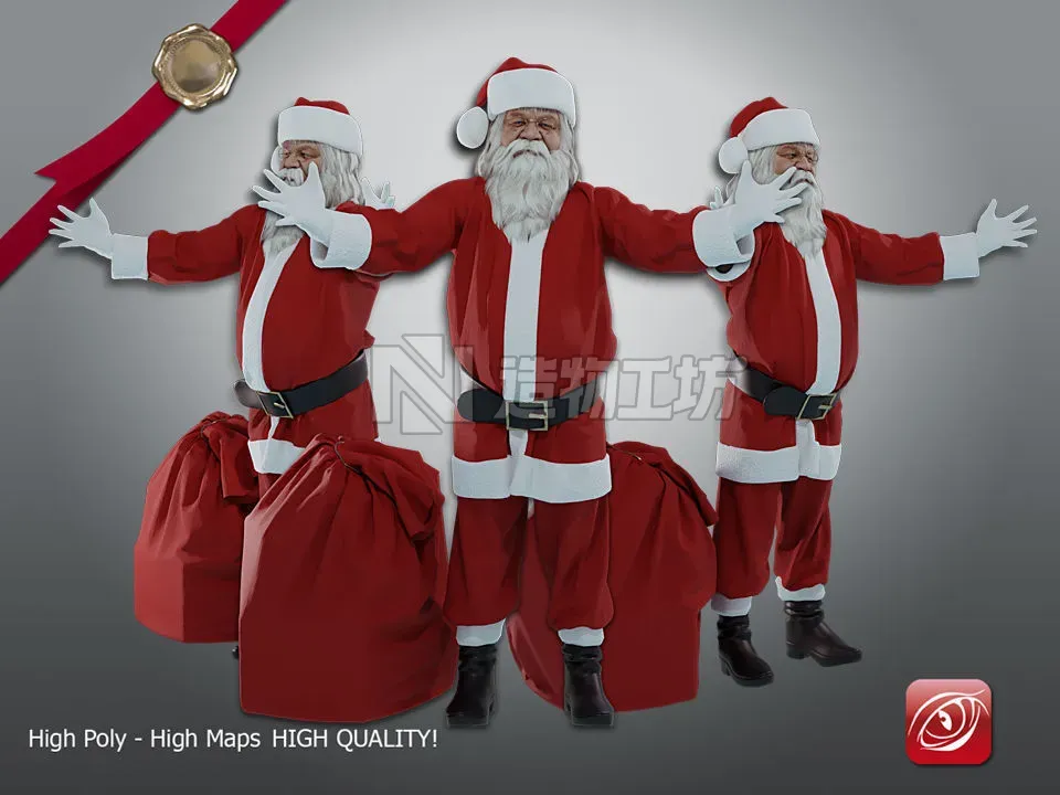 Santa Claus Male ACC 51 60 002 3D model