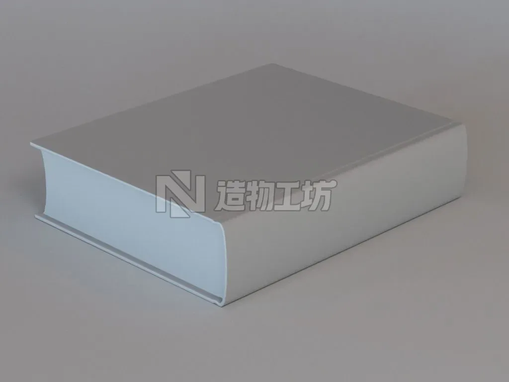 Closed hardcover book 3D model
