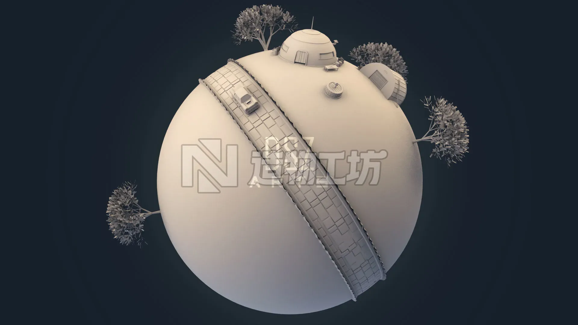King Kai Planet - Dragon Ball Z by DSZarts 3D model