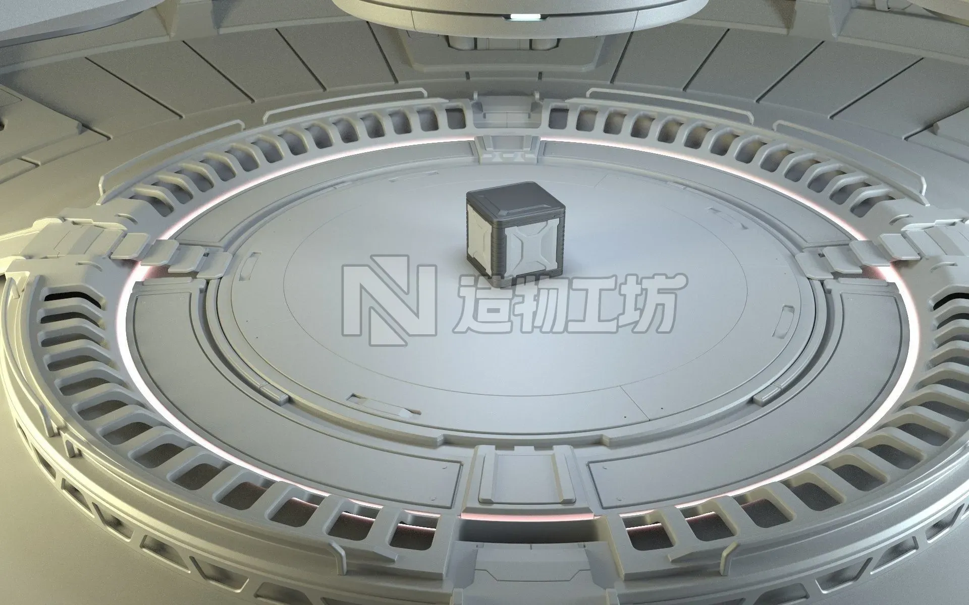 Sci-fi Scene for renders 3D model