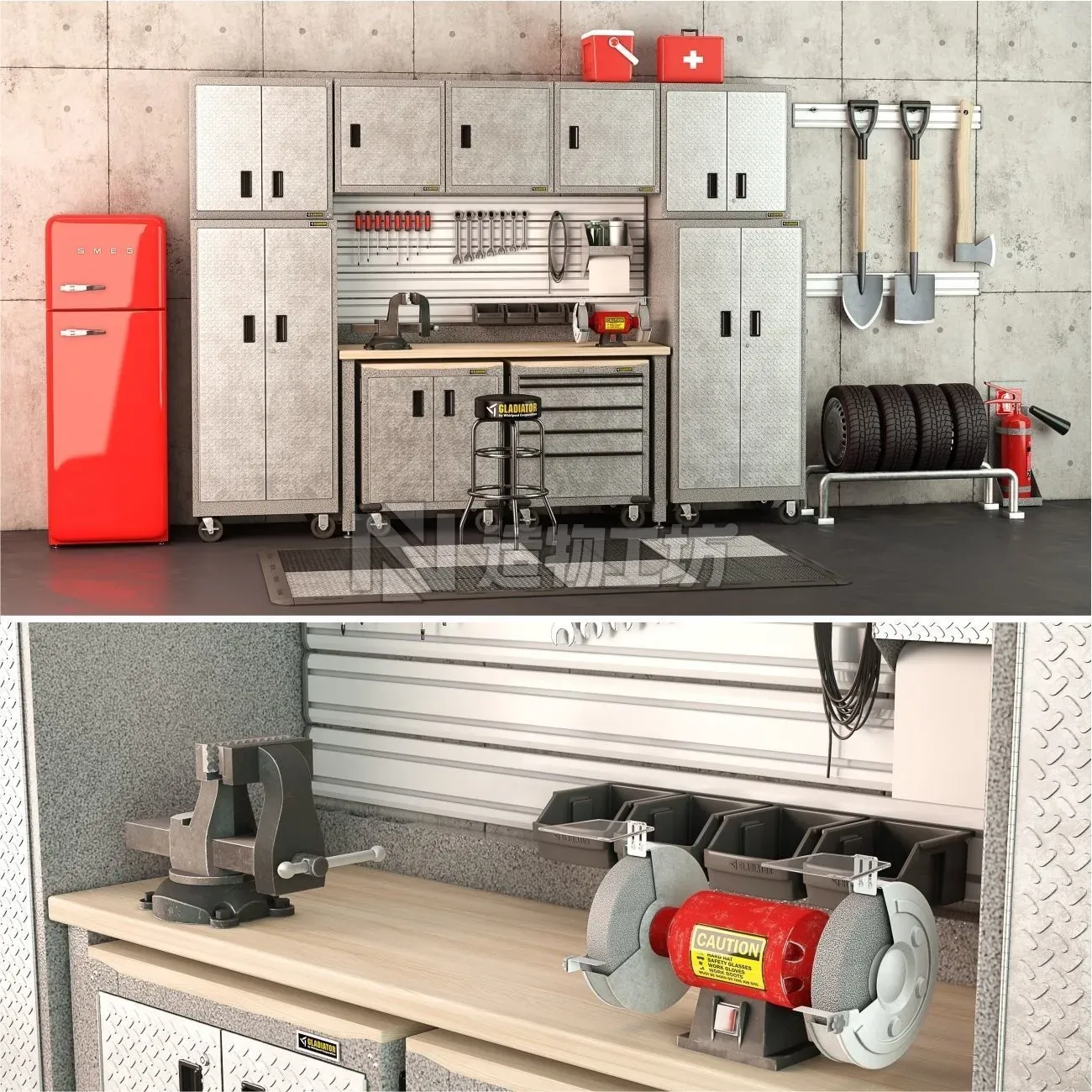 Auto workshop Gladiator Collection 3D model