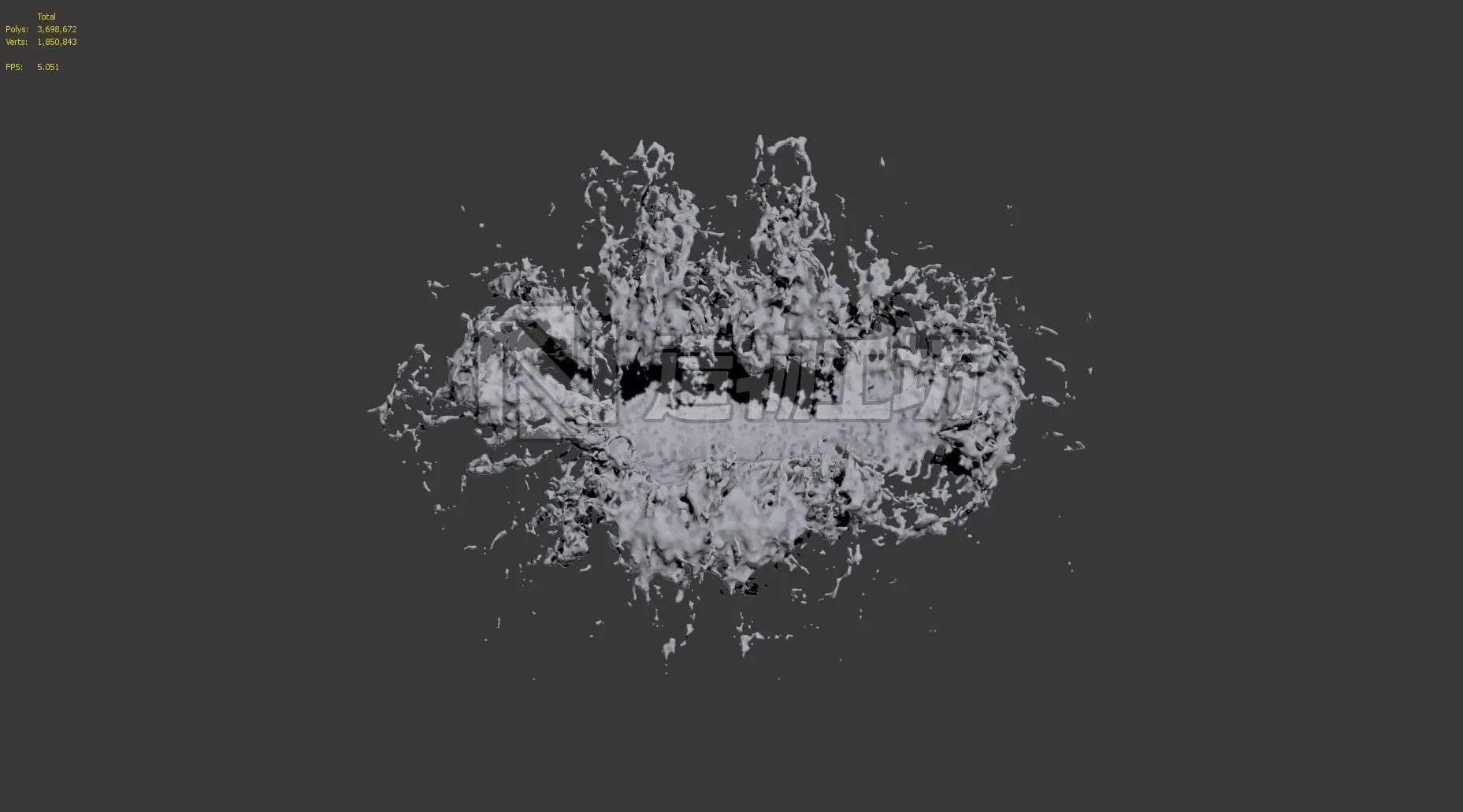 Water Splash 3D Model  3D model