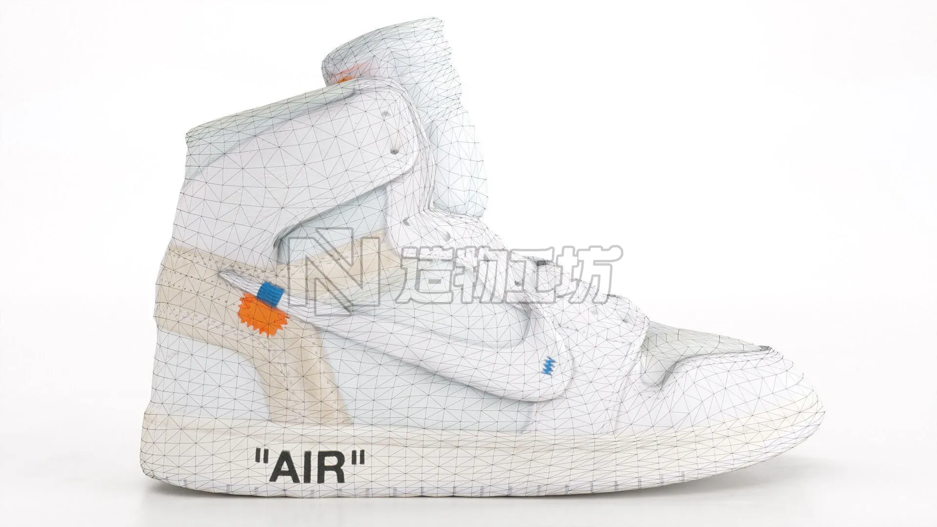 Jordan 1 Retro High Off-white 3DScan 3D model