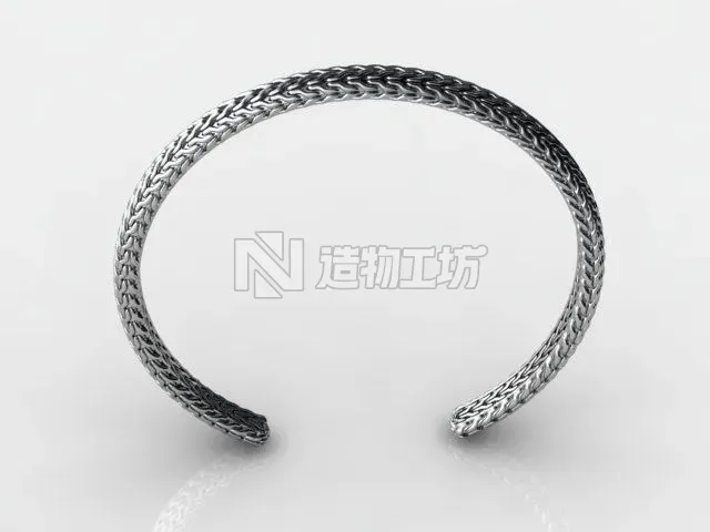 Bangle bracelet 3D print model