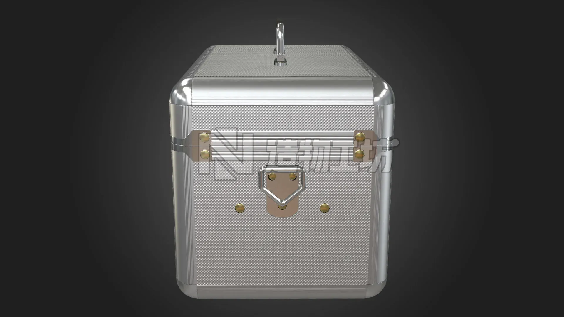 First Aid Kit Metal Box Low-poly 3D model