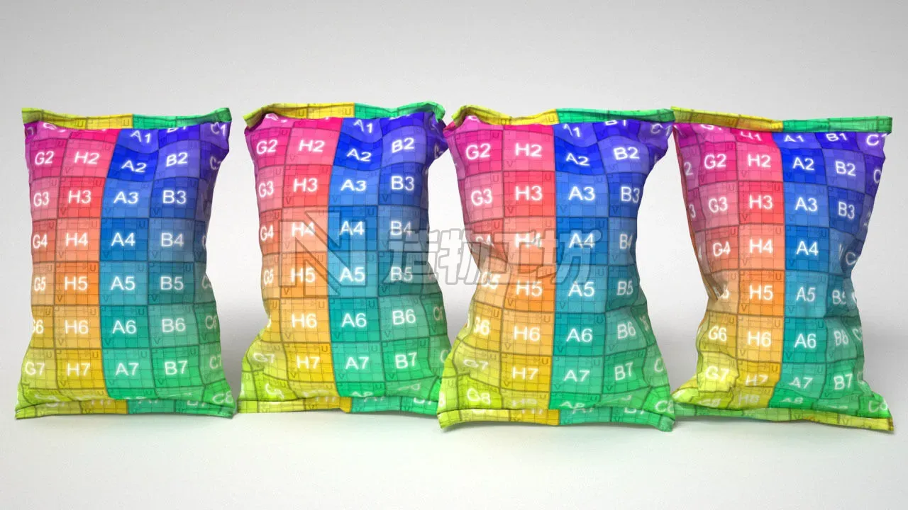 Food packaging chips Free 3D model