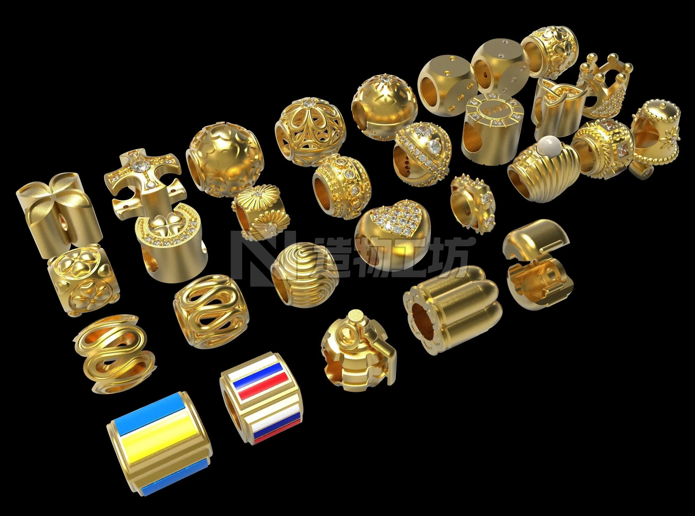 Pendants charms PC001 3D print model