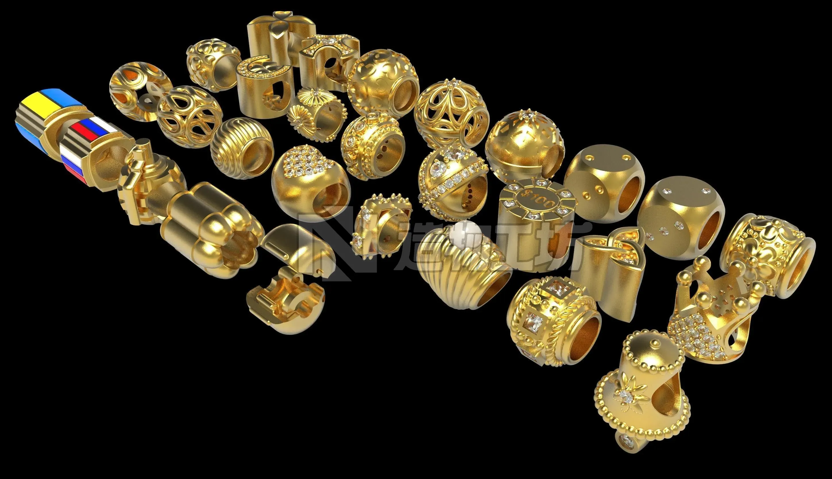 Pendants charms PC001 3D print model