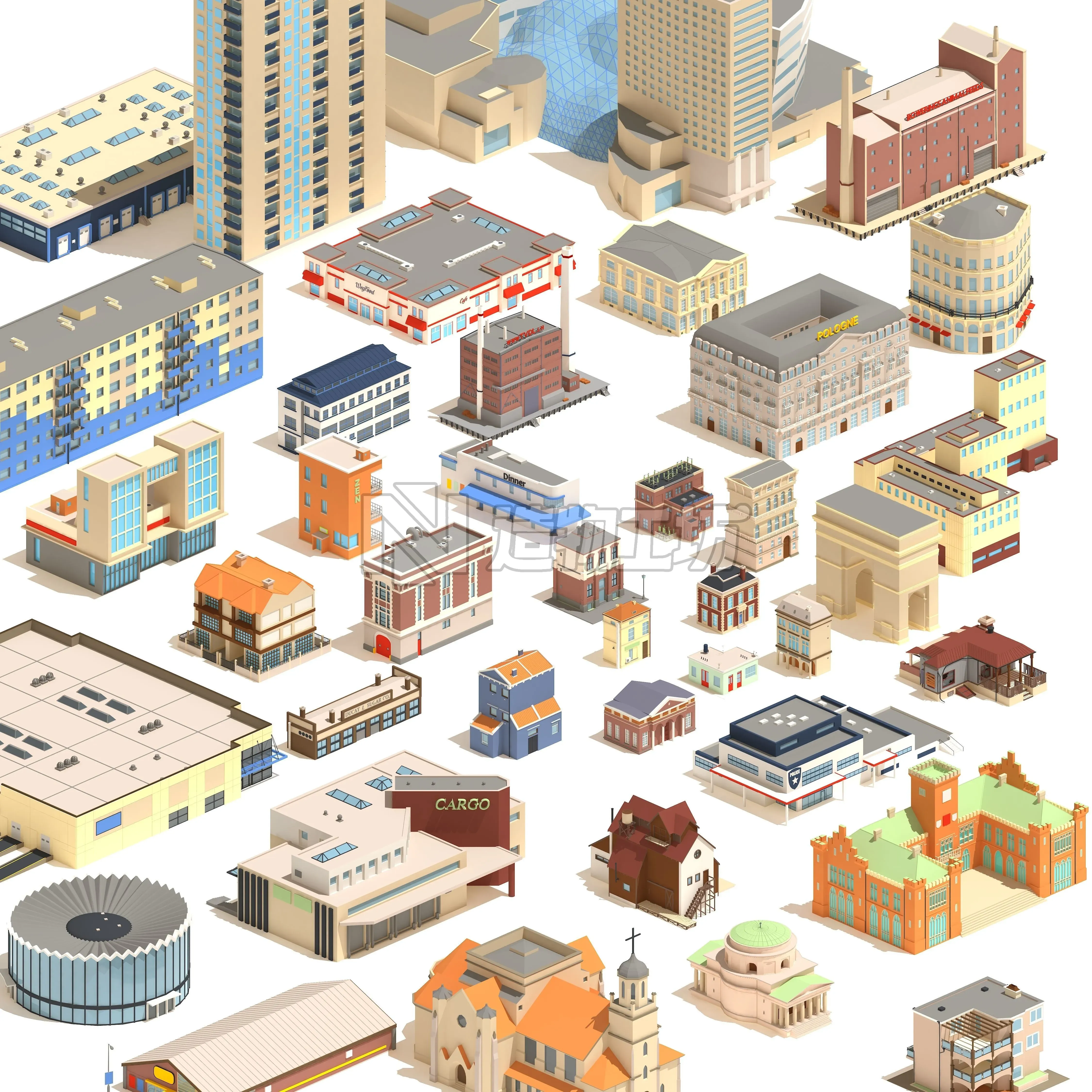 Epic Low Poly Bundle  Low-poly 3D model