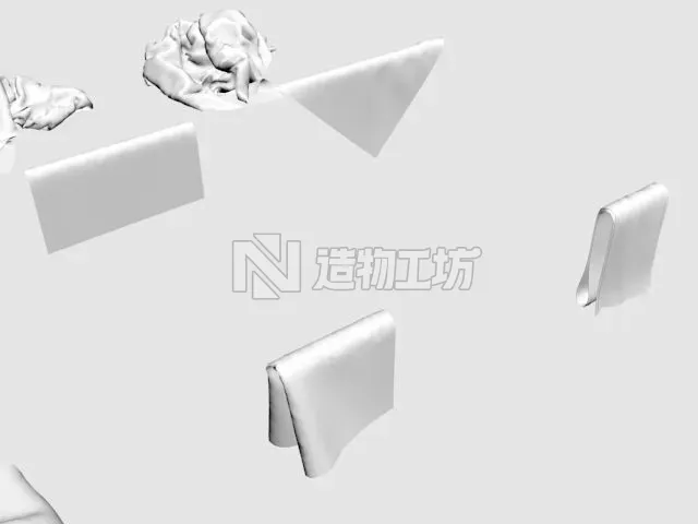 cloth trapo rag collection duster dishcloth bayeta 3D model