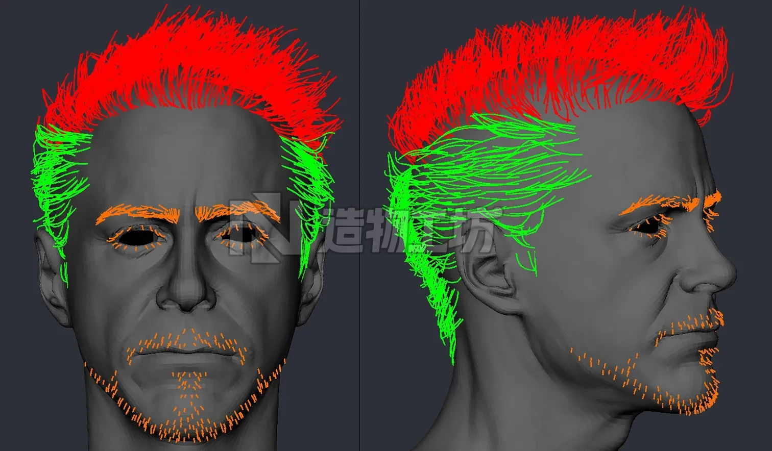 Robert Downey Jr Low-poly 3D model
