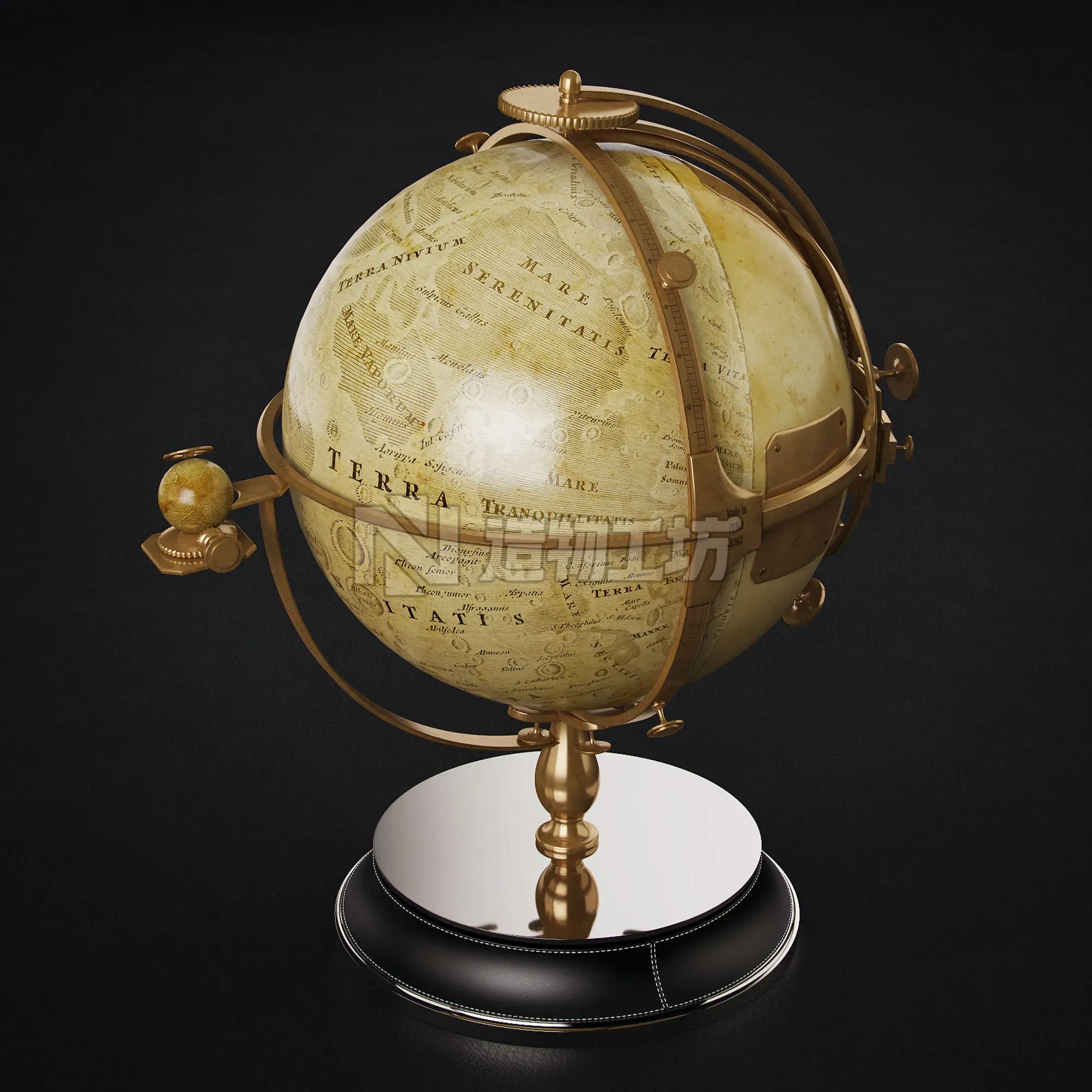 Lunar globe ART Auctor 3D model