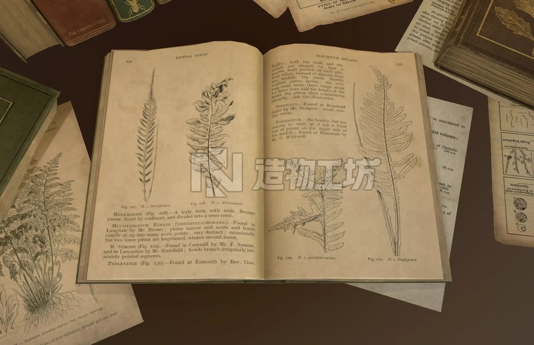 Old Books set - PBR Game Ready Low-poly 3D model
