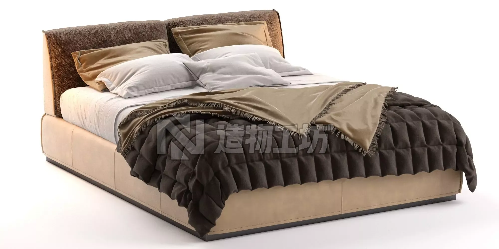 Monolith Bed by Ditre Italia 3D model