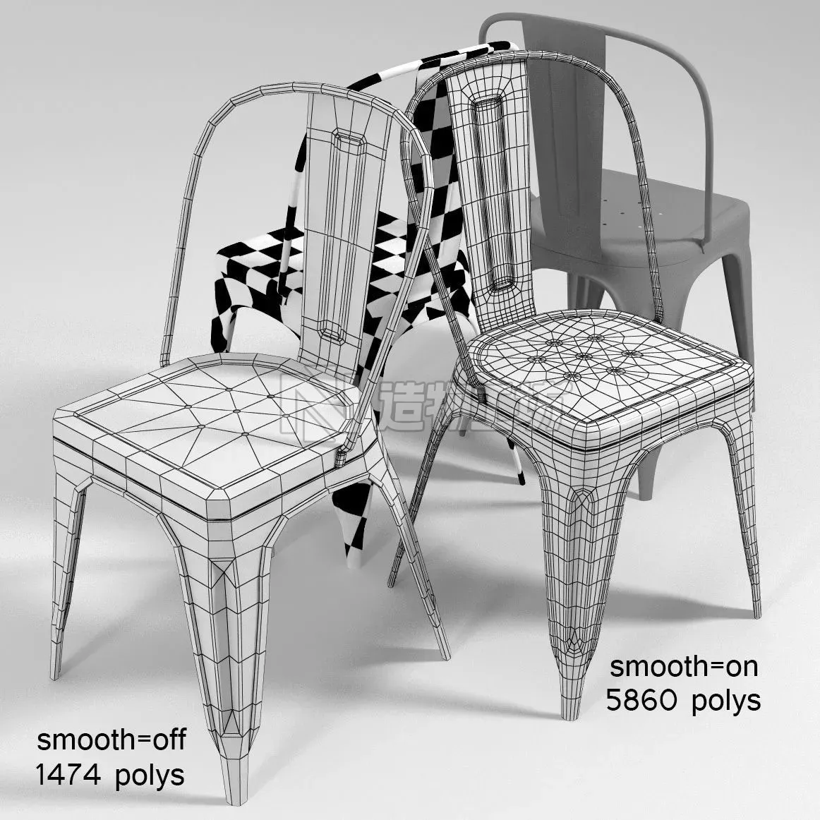Rusty Tolix A Chair  3D model