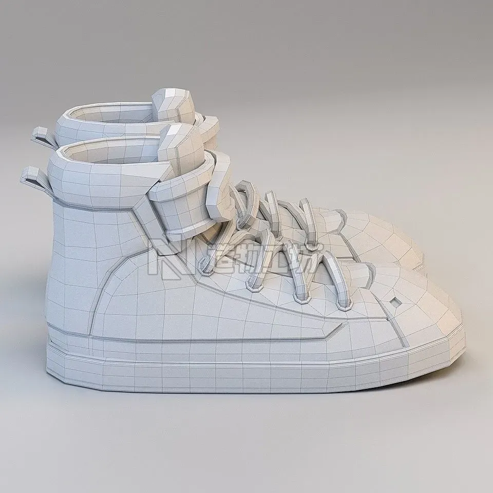 Cartoon Basketball Shoes 3D model