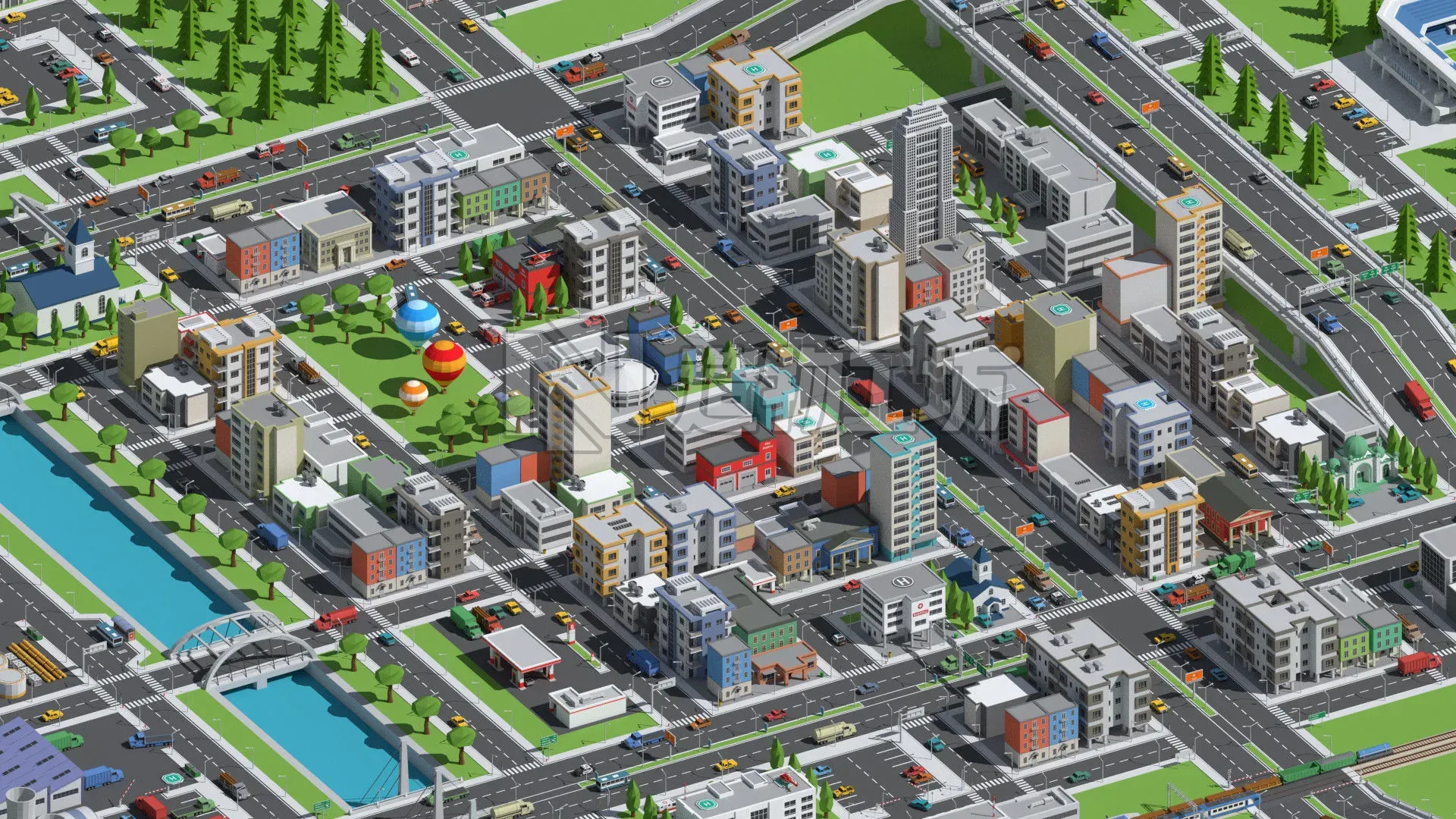 SimplePoly Urban - Low Poly Assets Low-poly 3D model