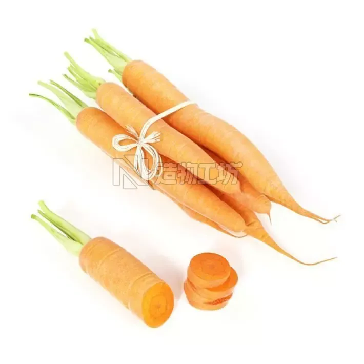Bundle Of Carrots 3D model