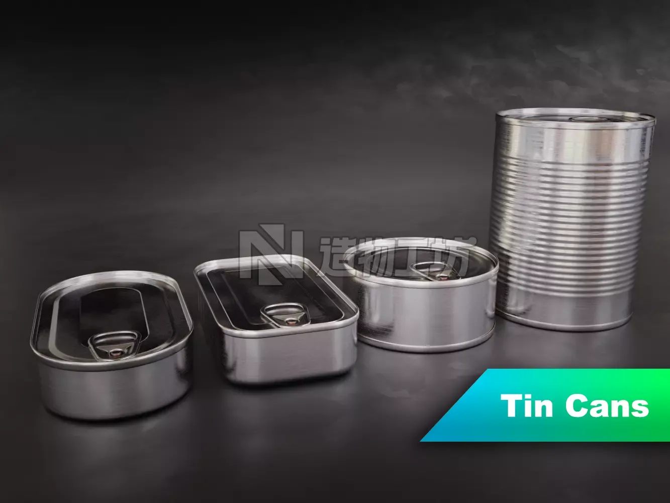 Tin Can Set 3D model