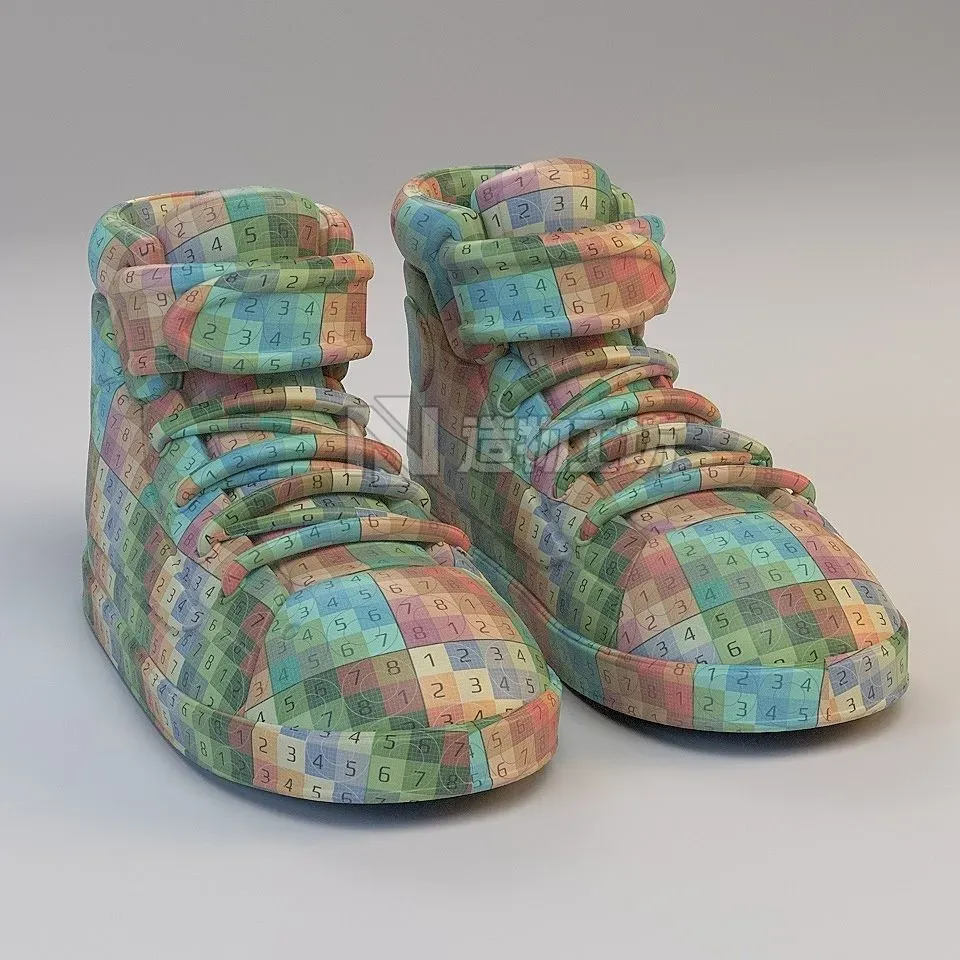 Cartoon Basketball Shoes 3D model