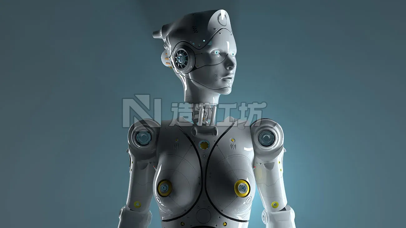 robot woman  3D model