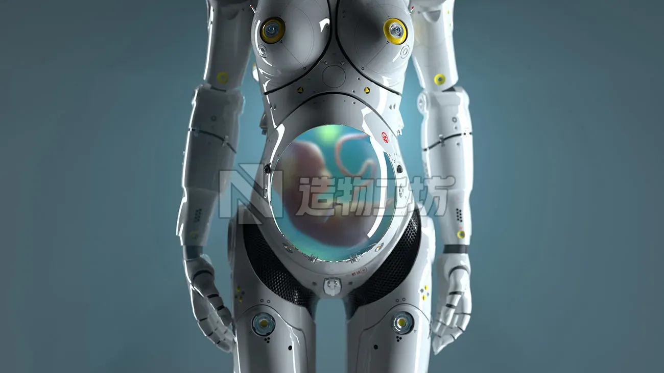 robot woman  3D model