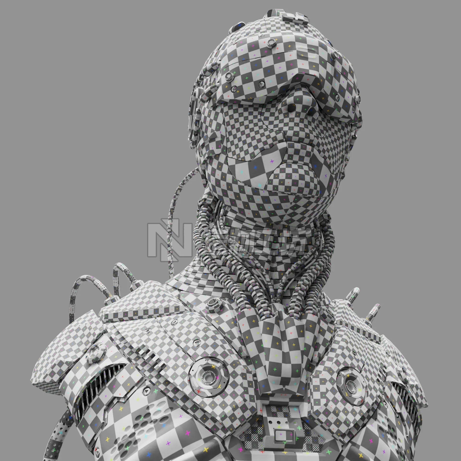 Sci Fi - Character 01 - Bust 3D model