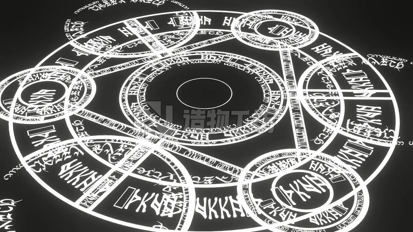 Circle Magic VFX Anime Low-poly 3D model