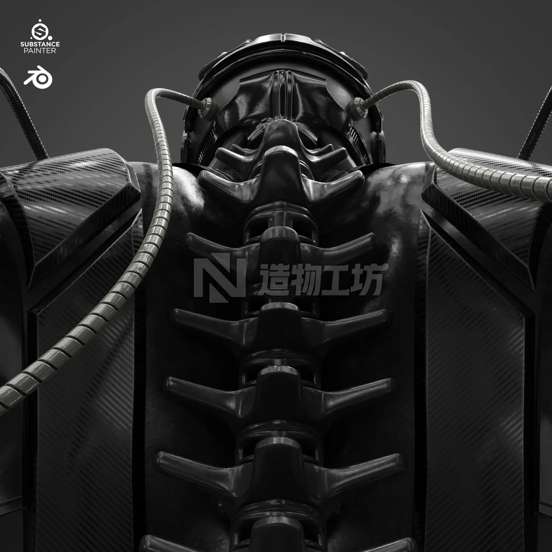 Sci Fi - Character 01 - Bust 3D model