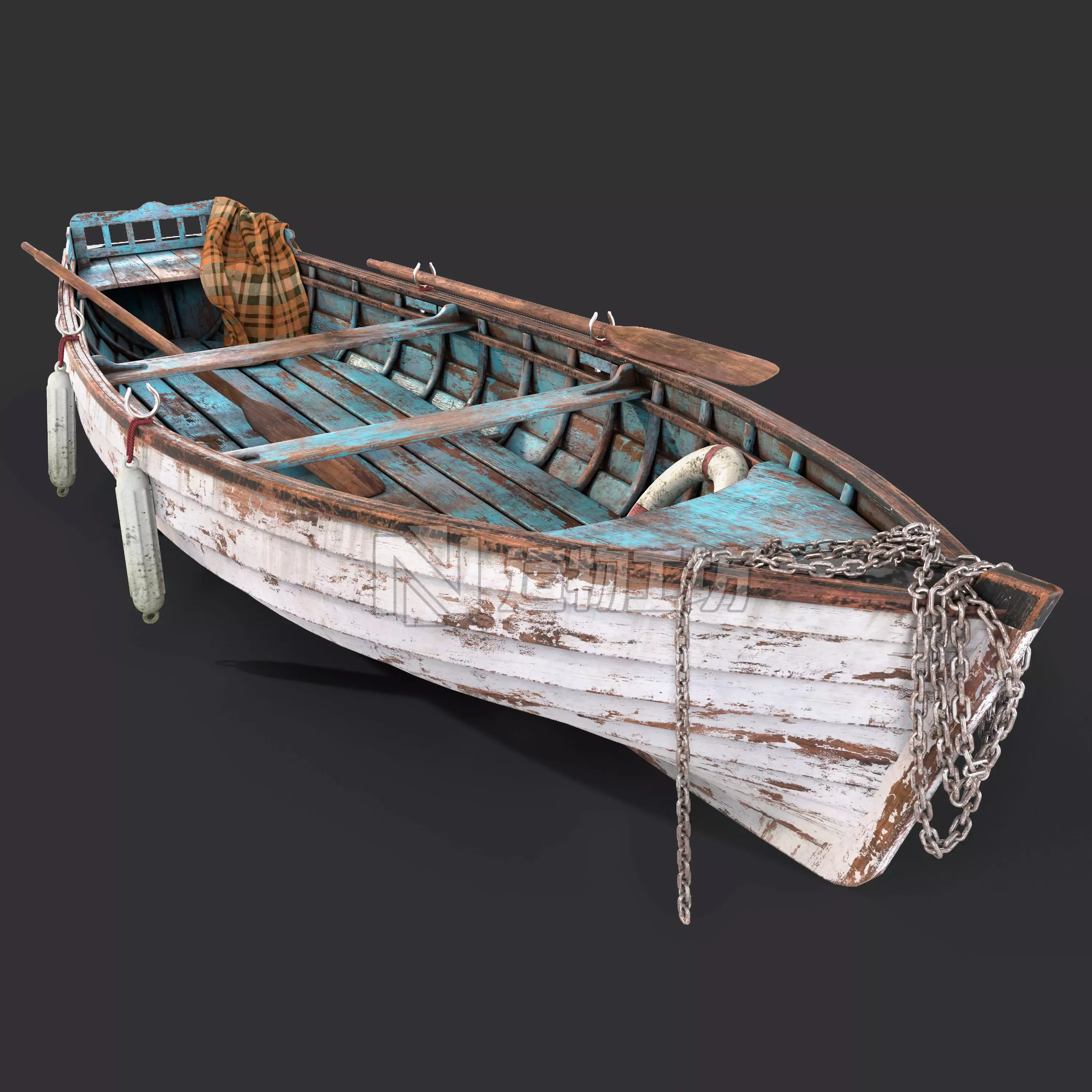 Old boat 3D model